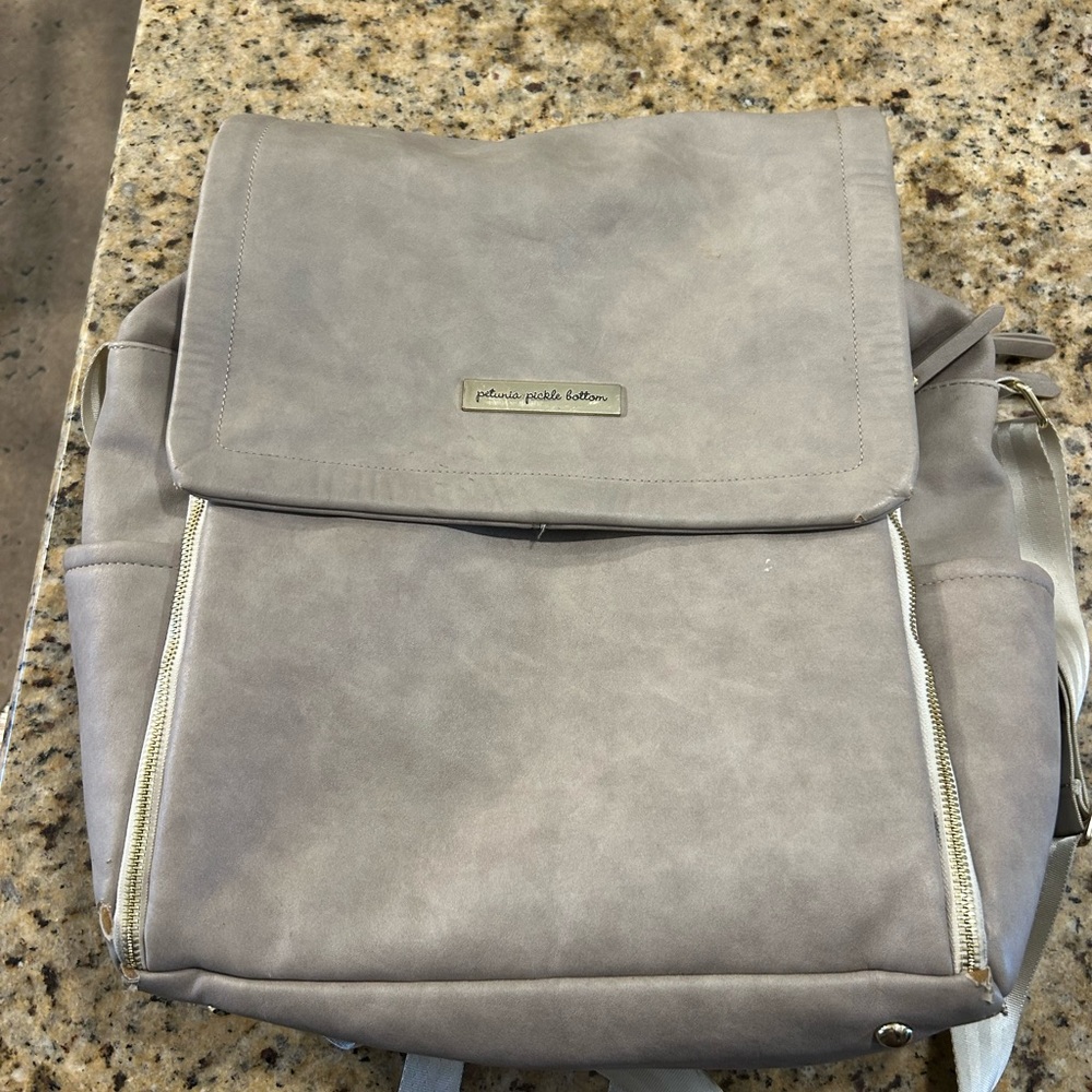 Gray Backpack Petunia Pickle Bottom